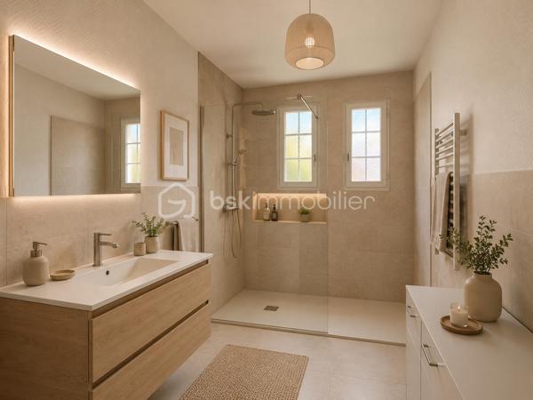 SAINT-AUBIN-D'AUBIGNÉ – Maison à fort potentiel sur terrain de 1 100 m² avec partie constructible

À seulement 450 mètres des premiers commerces, écoles et transports, découvrez cette maison individuelle d'environ 110 m² habitables implantée sur une belle parcelle arborée de 1 100 m² exposée ouest.

La maison se compose au rez-de-chaussée d'une entrée, d'une cuisine indépendante, d'un salon-séjour lumineux ouvert sur le jardin, de deux chambres, d'une salle de bains et de WC séparés.

À l'étage, vous trouverez une grande chambre, un espace pouvant accueillir un bureau ou un dressing ainsi qu'un vaste grenier offrant des possibilités d'aménagement complémentaires selon vos besoins.

Un sous-sol complet d'environ 50 m² vient compléter l'ensemble.

Cette maison nécessite des travaux de rénovation énergétique et de modernisation mais bénéficie de nombreux atouts : 
- Emplacement recherché
- Proximité immédiate des commodités
- Terrain généreux
- Tout-à-l'égout 
- Potentiel de valorisation important.

La présence d'une partie constructible sur la parcelle constitue un véritable atout pour un projet familial, patrimonial ou d'investissement.

Une opportunité rare pour les acquéreurs souhaitant créer un bien à leur image dans une commune dynamique aux portes de Rennes.

Des projections d'aménagement virtuel ont été réalisées sur certaines photos afin de vous permettre d'apprécier le potentiel de cette maison après rénovation.

À visiter sans tarder.
