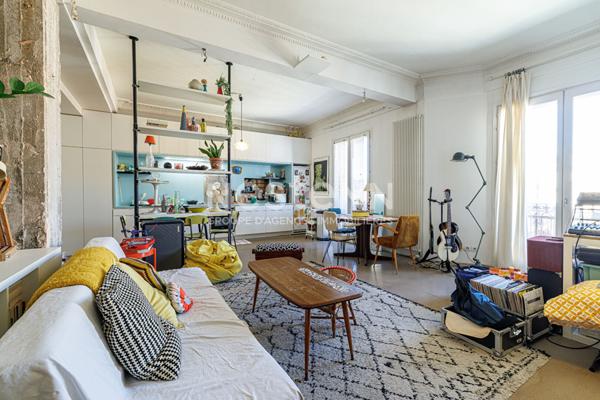 Trés bel appartement 4 pièces à vendre à Nice - Secteur Riquier- République d'environ 100 m².