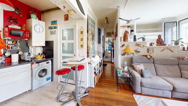 Appartement Paris 19ème 2 pièces  37.50 m2