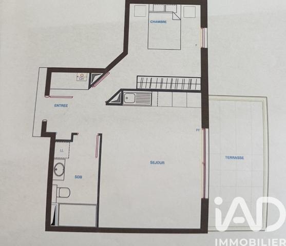 Appartement à vendre 2 pièces 44,28 m² Le Cannet