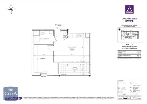Appartement à louer 2 pièces 38.27m² Port-de-Bouc (13110)