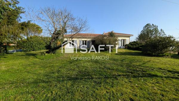 MAISON DE PLAIN PIED 150 M² 3 CHAMBRES 5000 M² DE JARDIN ET 160 M² HANGAR