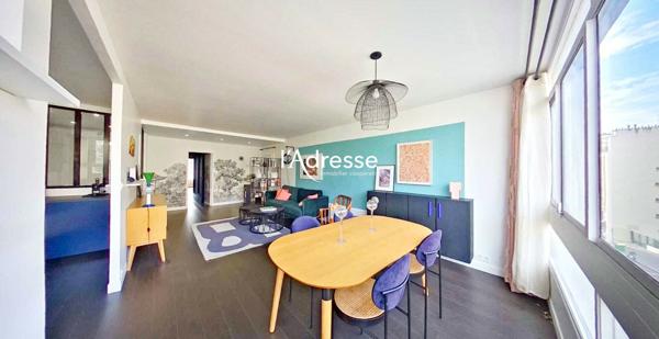 3 Pièces de 82 m² - Traversant avec balcon et chambres au calme absolu sur jardin arboré