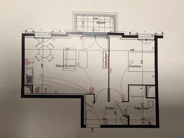 Appartement Le Blanc Mesnil 2 pièce(s) 45 m2