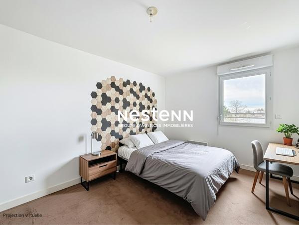 TOURS NORD - PROCHE TRAMWAY - Appartement T2 de 45.87 m2 en bon état avec place de parking