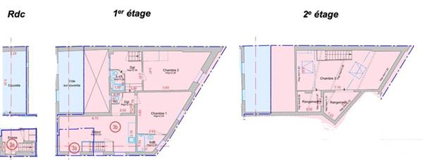 Appartement F4 à vendre  4 pièces - 96,50 m2 PARIS - 75018