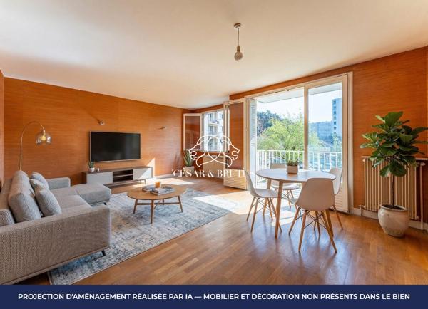 À vendre – Joli T3 à rénover avec balcon et vue dégagée à Oullins.