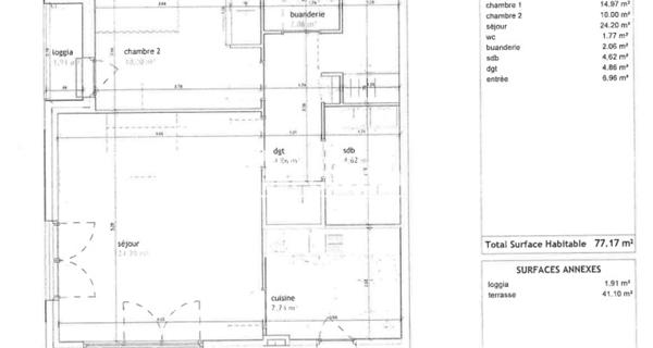 Location Appartement 3 pièces 77.18 m² - Les Pavillons-sous-bois 93320