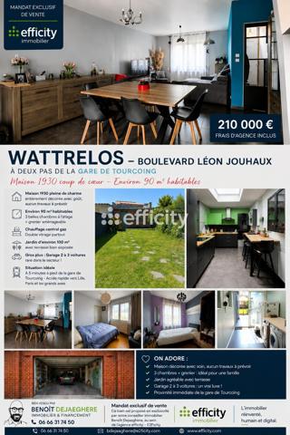 Maison
         6 pièces
        - 90 m² Exclusivité 210 000 € *
