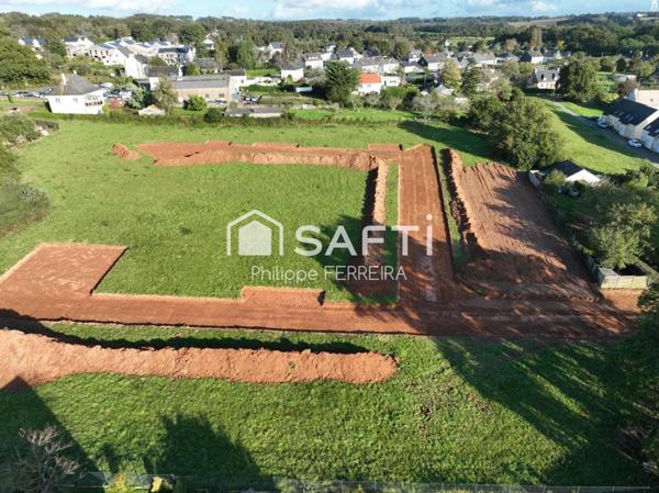 Terrain viabilisé avec tout à l'égout PRET À CONSTRUIRE