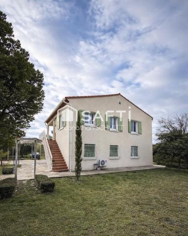 Grand terrain clos : maison 154 m²