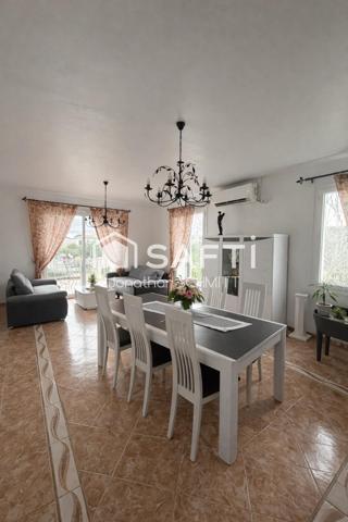 Grand terrain clos : maison 154 m²