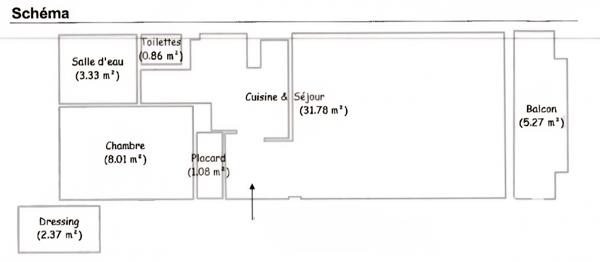 Appartement à vendre 2 pièces 47 m² Le Plessis-Trévise