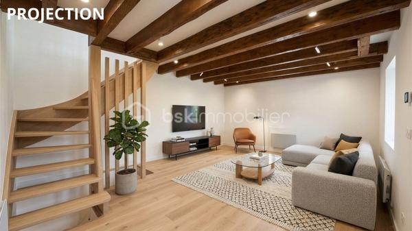 BSK IMMOBILIER vous présente, EN EXCLUSIVITE : Une maison de ville d'env. 59m² au sol (52,83m² carrez) au sein du quartier St Jacques, à proximité de toutes commodités à pied [busway 4 à 3mn, Super U St Jacques à 2mn, rejoignez Pirmil en 12mn à pied et bénéficiez du tram 2 et 3, C4 et de nombreuses lignes de bus. Balades sur les bords de Sèvre à 15mn à pied.

Elle est édifiée sur 3 niveaux, avec :

Au rez-de-chaussée : Une cuisine-séjour d'env. 15m² avec une cuisine partiellement aménagée et équipée, ainsi que des toilettes séparées.
Au 1er étage : Vous bénéficierez d'un bel espace d'env. 24m² que vous pourrez aménager selon vos besoins (grand salon, création d'un coin chambre).
Enfin, au 2ème et dernier étage : Un palier desservant une chambre d'env. 14m² au sol (10,36m² carrez), ainsi qu'une salle d'eau avec toilettes.

Cette maison est en bon état, seulement une remise au goût du jour où vous pourrez laisser libre court à votre imagination.

Pas d'extérieur, pas de place de parking.