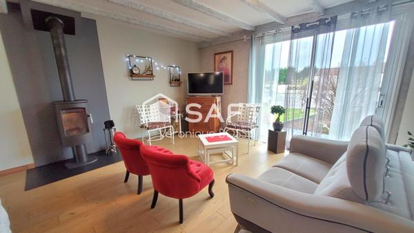 Maison familiale lumineuse avec véranda et jardin impeccable – 127 m² – 4 chambres- espace camping car