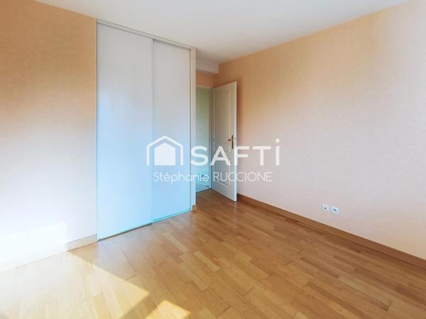 Appartement T3, garage, cave, place de parking, jardinet