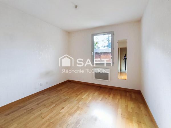 Appartement T3, garage, cave, place de parking, jardinet