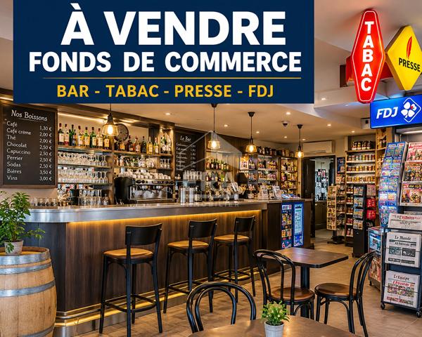Centre Chartres , Fonds de commerce Bar - Tabac - Presse - FDJ