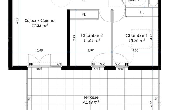 Appartement à vendre    3 pièces •  La Seyne-sur-Mer