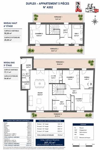 Appartement
         5 pièces
        - 151 m² Bien prestige 1 699 000 € *