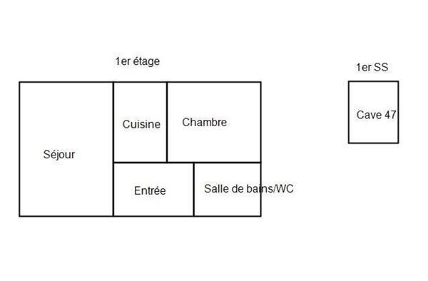 Appartement 2 pièces - 36 m² Exclusivité efficity