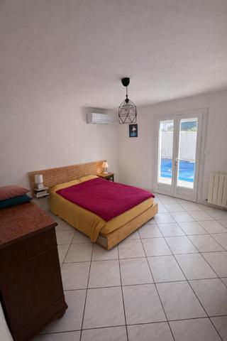 Villa plain-pied à Vauvert, 154 m2 habitable sur un terrain de 626m2.