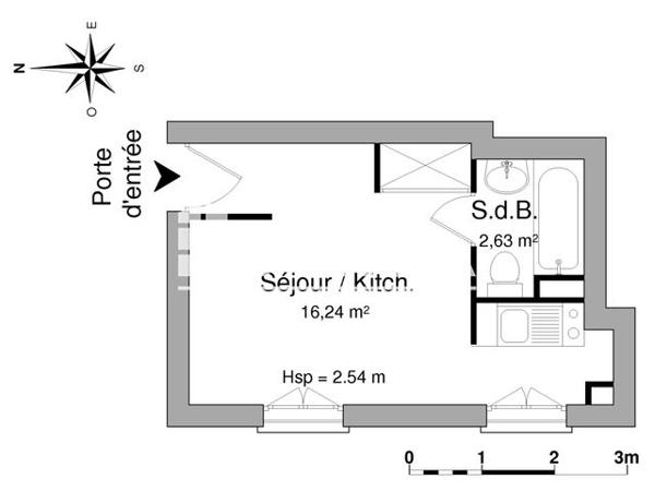 Location Studio 18.9 m² - 24 PLACE DU 8 MAI 45 Castres 81100