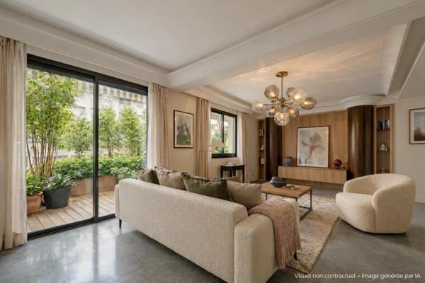 Lyon 6 - Tête d'Or - Appartement de standing de 170,08 m² - 3 chambres - 1 Bureau - 1 Terrasse - 1 Balcon -