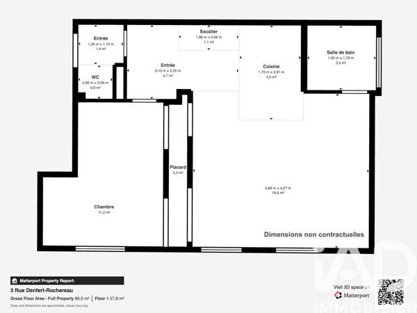 Appartement à vendre 3 pièces 48 m² Lyon 4