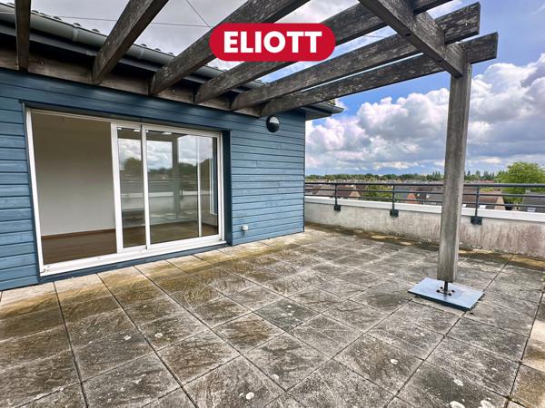 ELIOTT - Appartement 4 pièces 91 m² ? Dernier étage ? Terrasse 48 m² ? Parking - Saint-André-lez-Lille ? 3 chambres