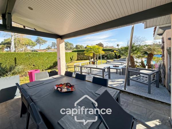 Maison d’architecte rénovée avec piscine – Quartier Chante Cigale à Gujan-Mestras