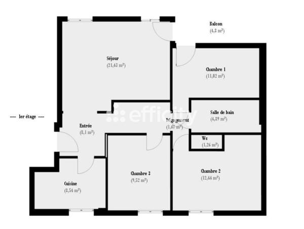 Appartement
         4 pièces
        - 79 m² Exclusivité 550 000 € *