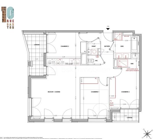 Appartement de 80 m²