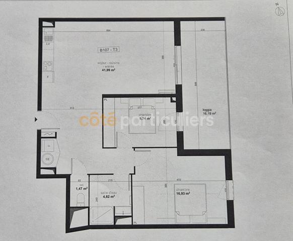 Vente
                Appartement74,95 m² - 3 Pièces -
                    NARBONNE (11100)