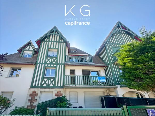 A proximité immédiate de Deauville, appartement T2 à vendre 41 m2 avec balcon et box à 200 m de la plage
