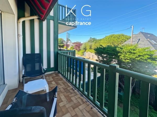 A proximité immédiate de Deauville, appartement T2 à vendre 41 m2 avec balcon et box à 200 m de la plage