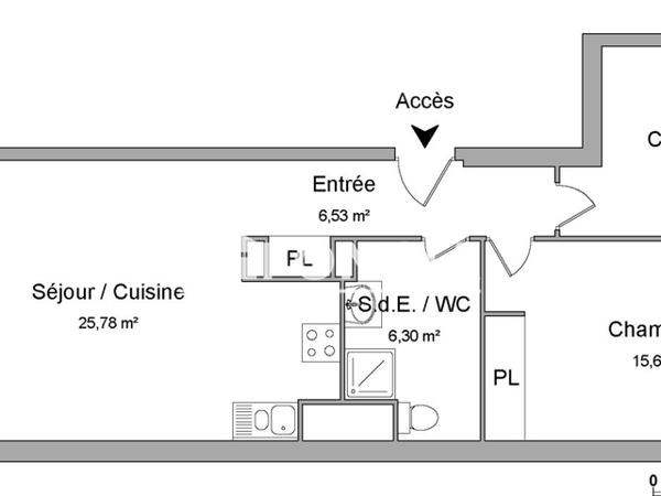Location Appartement 3 pièces 64.36 m² - 113 ROUTE DE LABEGE Toulouse 31400