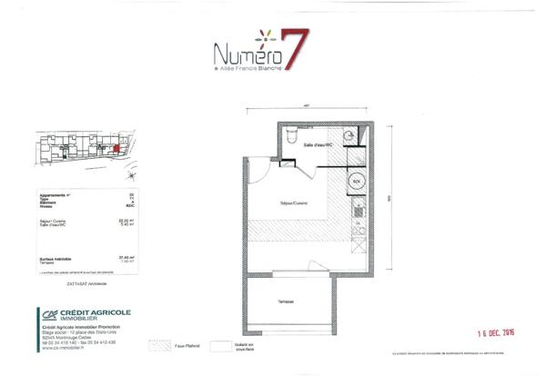 Appartement · Vente Montpellier (34070) 1 pièce · 27m²