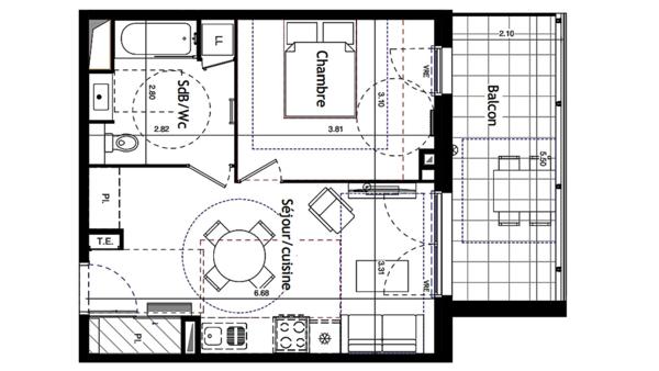Appartement à vendre 2 pièces 41 m² Valras-Plage