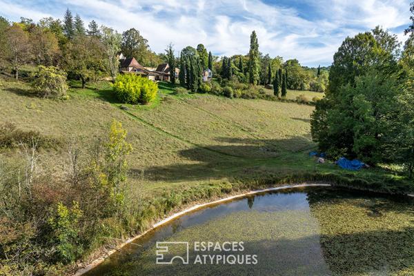 Maisons d’architecte lovées en coeur de nature et leurs étangs