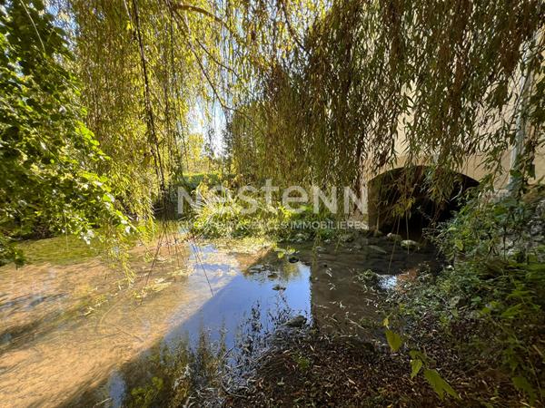 BIEN RARE ! MOULIN DE CARCTERE AVEC SA ROUE ET SON BIEF À VENDRE PROCHE CHABRIS (INDRE 36)