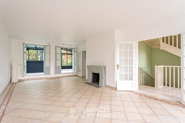 Maison de ville moderne avec véranda et jardin dans le triangle d’Or de Rambouillet