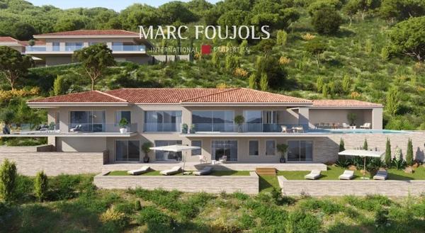 Grimaud/Beauvallon – luxueuse villa neuve avec vue sur le Golfe de Saint-Tropez