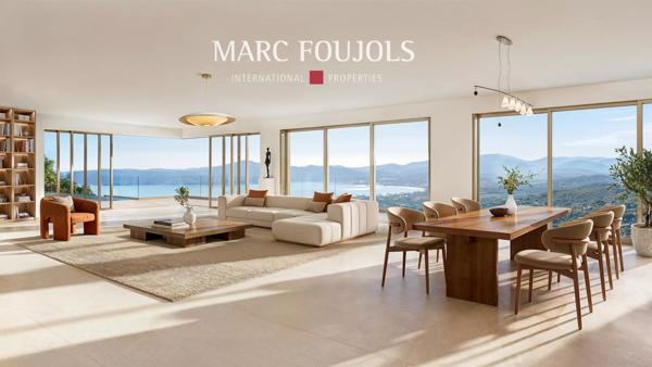 Grimaud/Beauvallon – luxueuse villa neuve avec vue sur le Golfe de Saint-Tropez