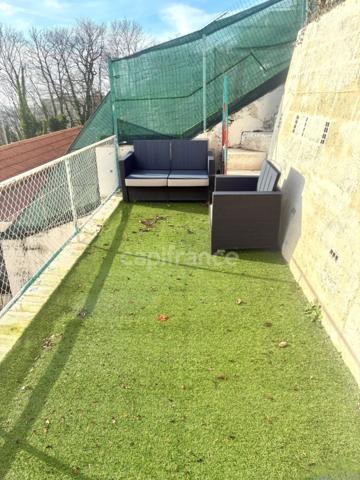 *En exclusivité* Bas de Tourneville*Maison de 72 m², 2 chambres, terrasses et jardin, exposé plein sud