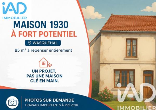 Maison à vendre 4 pièces 85 m² Wasquehal