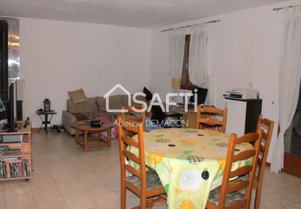 MAISON PLAIN-PIED 3 CHAMBRES AVEC GARAGE ET JARDIN