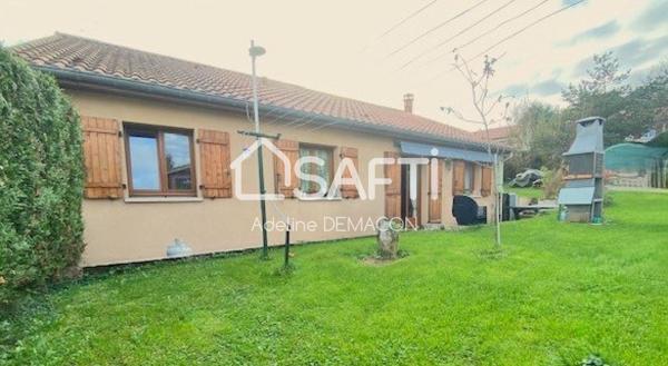 MAISON PLAIN-PIED 3 CHAMBRES AVEC GARAGE ET JARDIN