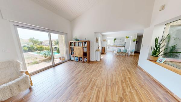 Vinassan, Villa familiale 6 chambres, garage, piscine, terrain 1545m²