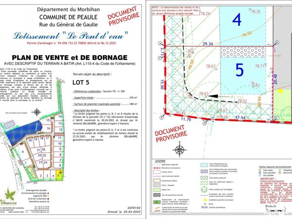 Terrain - Vendu - 576 m² - PEAULE | The Door Man